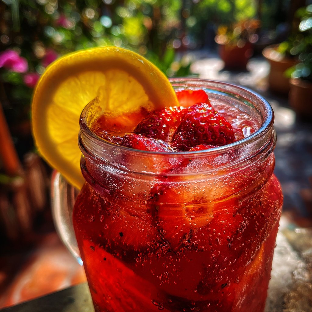 Sparkling Strawberry Lemonade