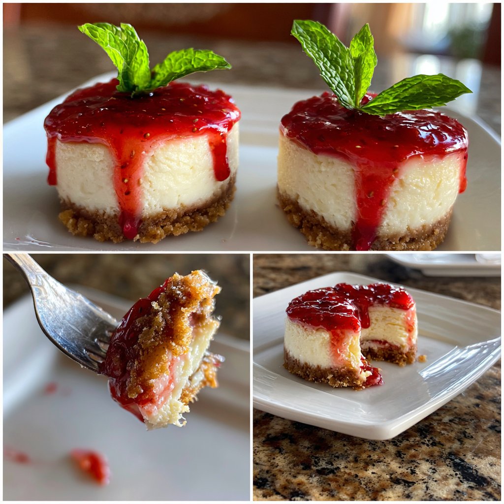 Mini Strawberry Cheesecakes