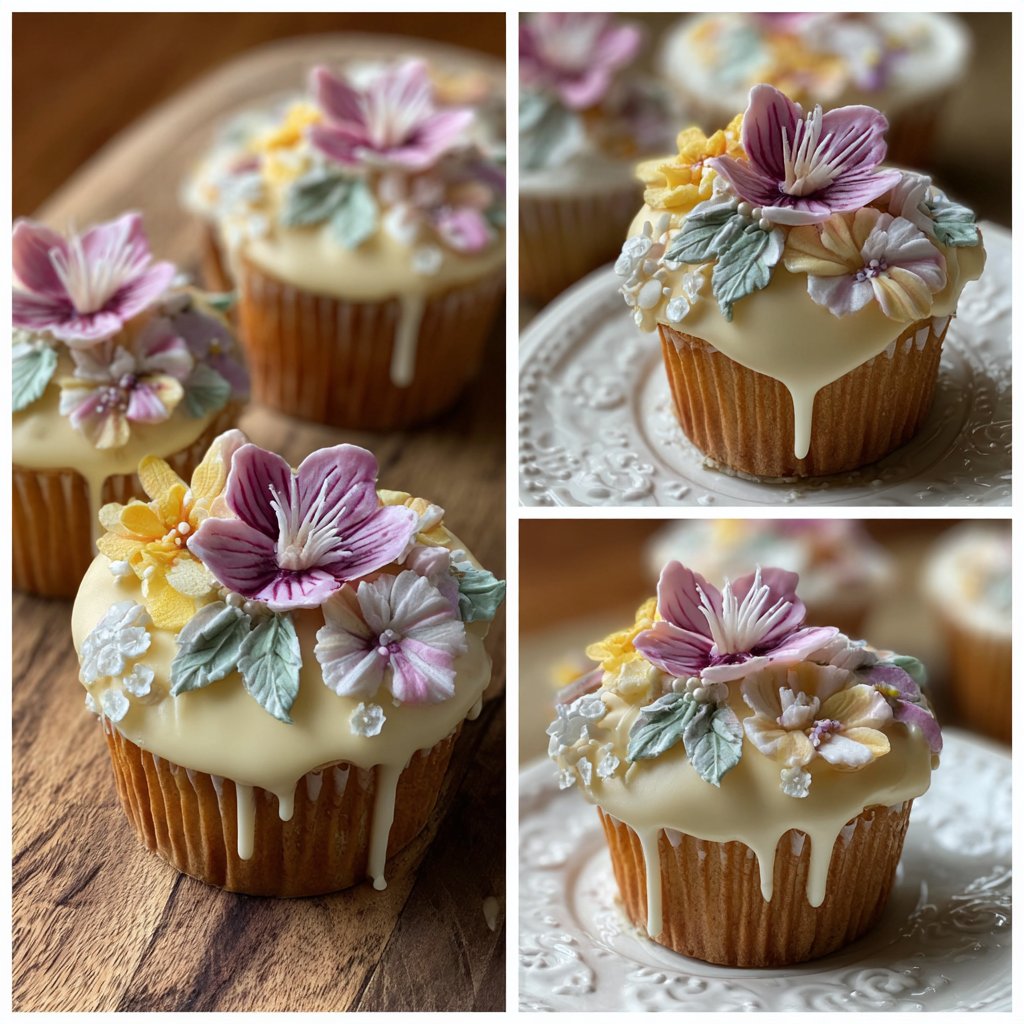 Delicate Orchids Cupcake Decorations