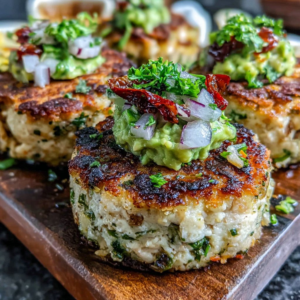 Avocado Chicken Hamburger Patties
