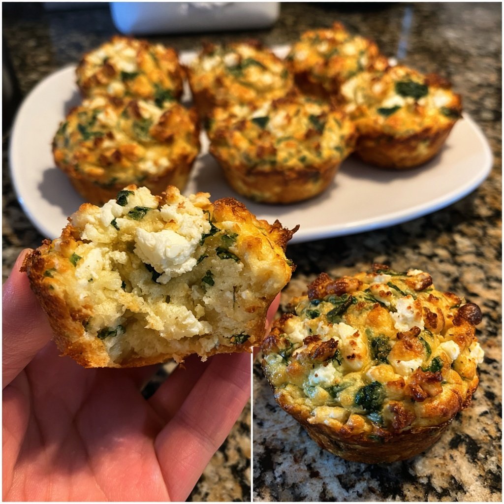 Savory Spinach and Feta Muffins