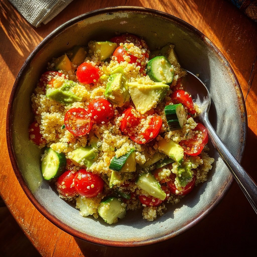 Healthy Avocado Quinoa Salad