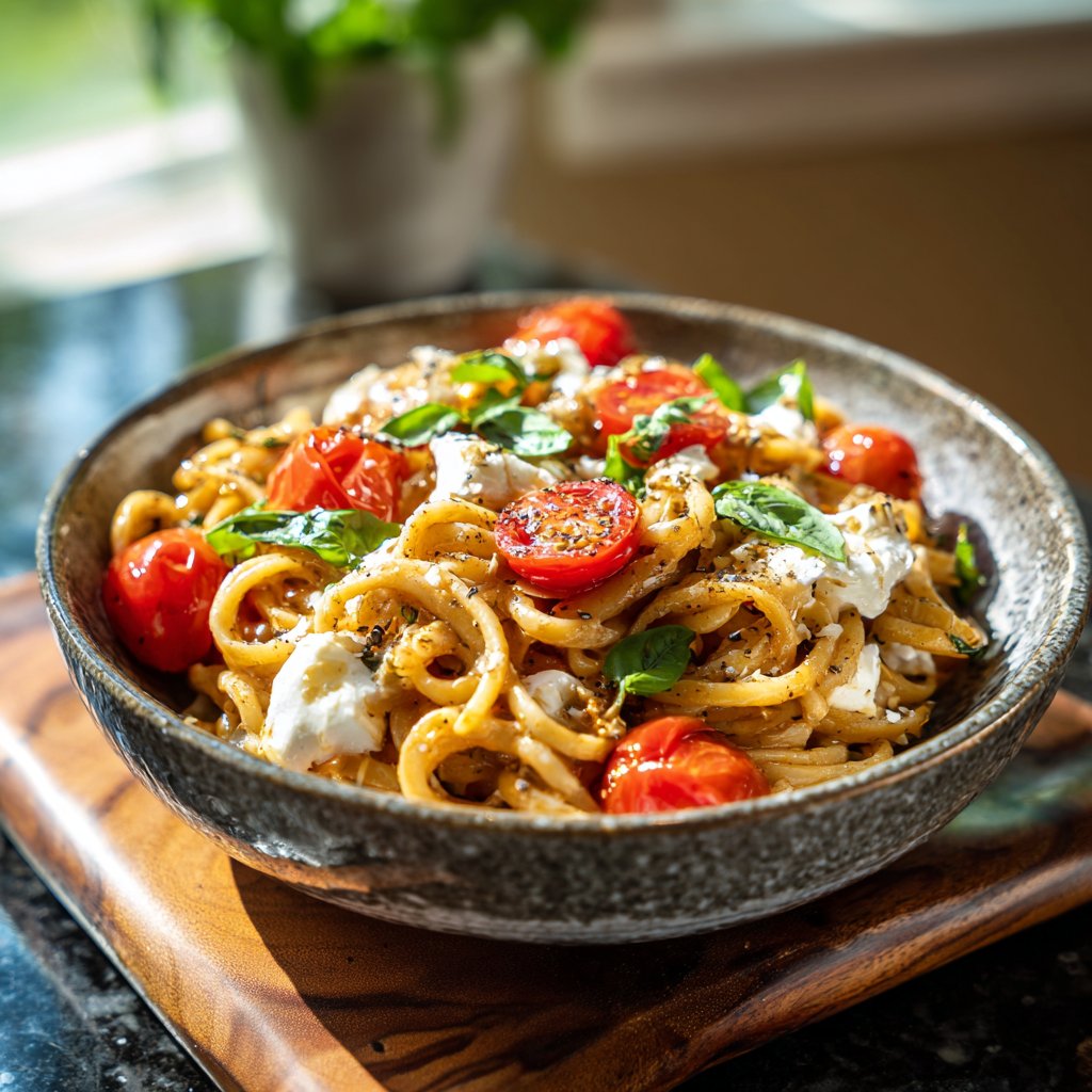 Caprese Pasta with Fresh Basil