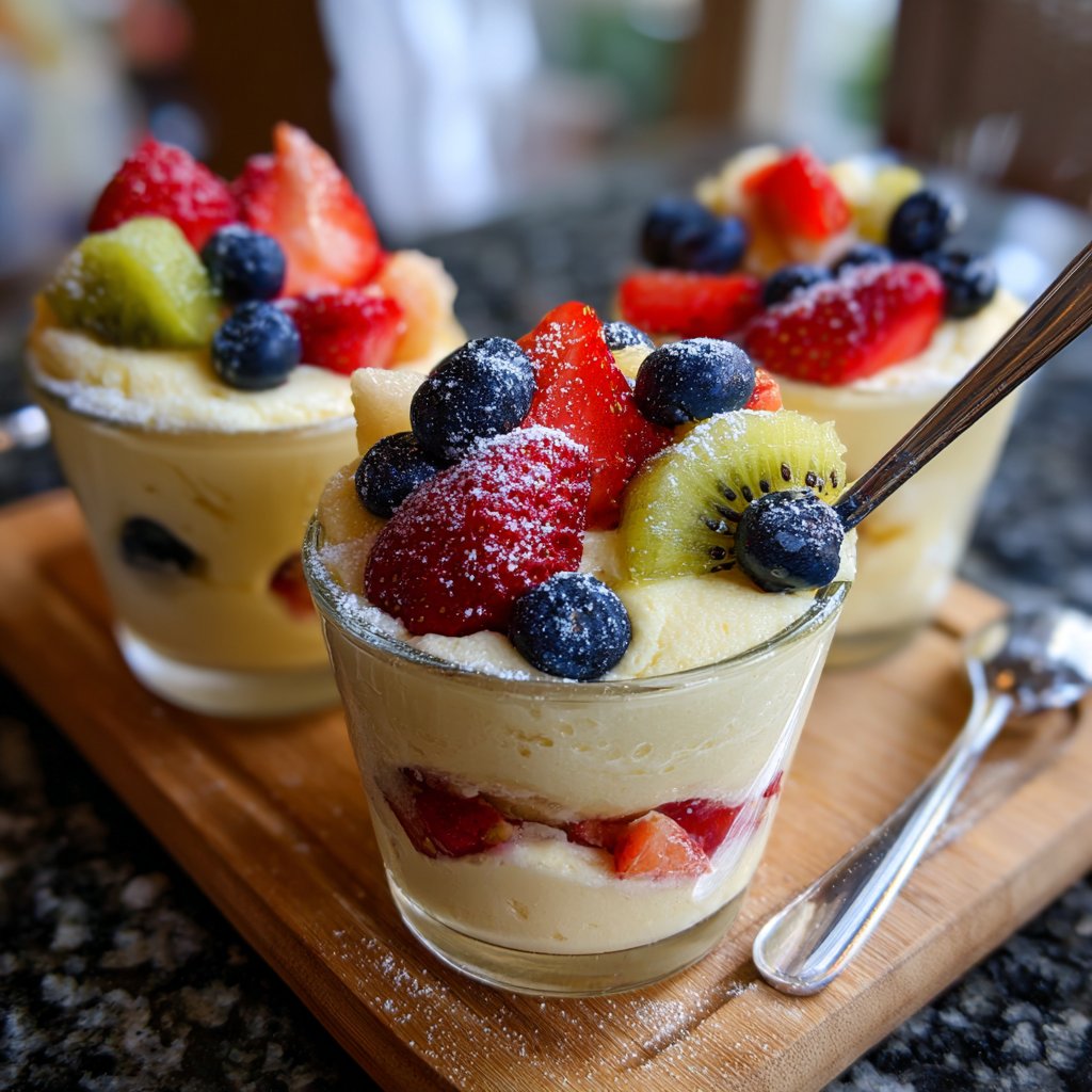 Vanilla Pudding Fruit Cups