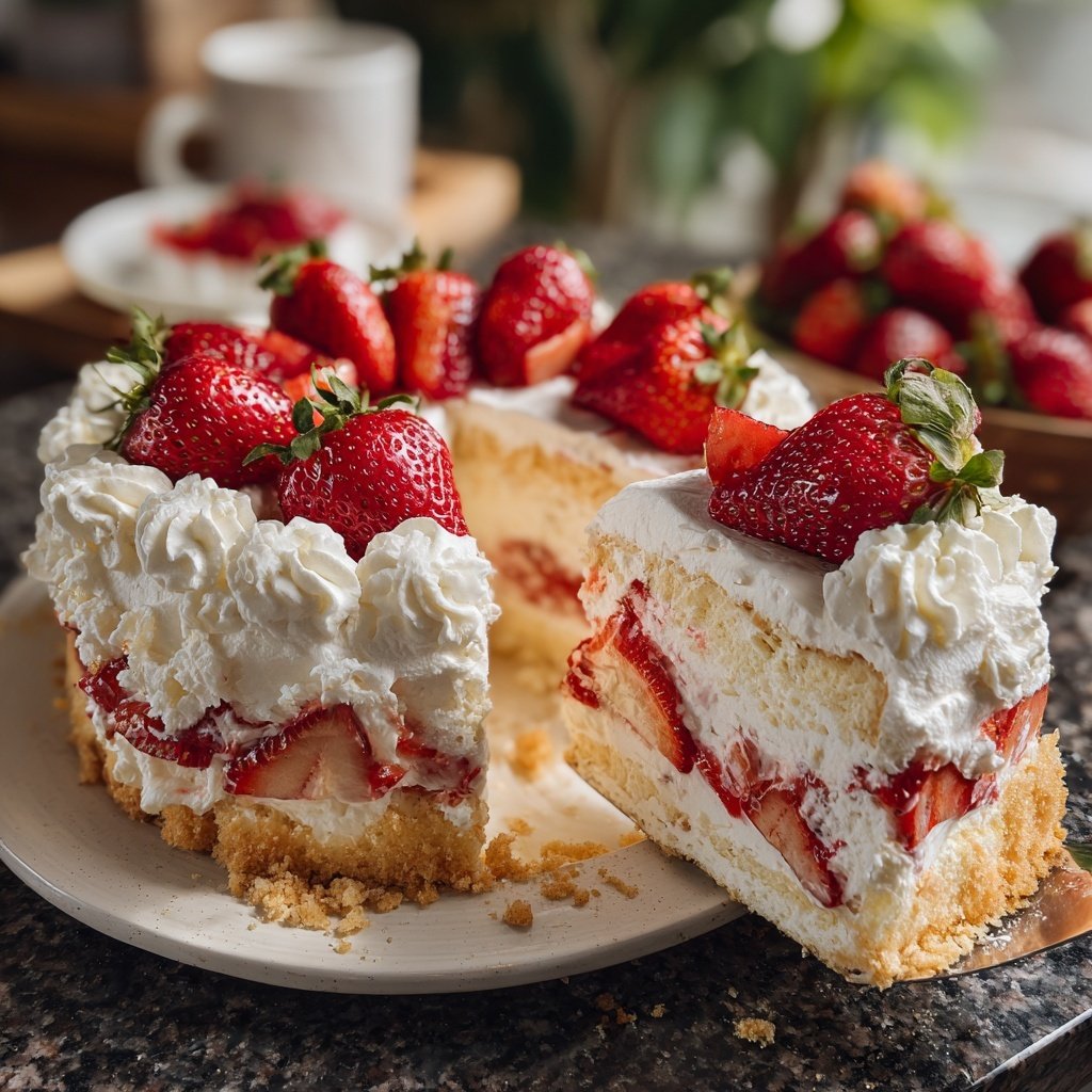 Strawberry Chiffon Pie Delight